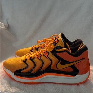 Nike Bright Orange and Black Sneakers. Slim Reaper. Size 10.5 Halloween Shoe
